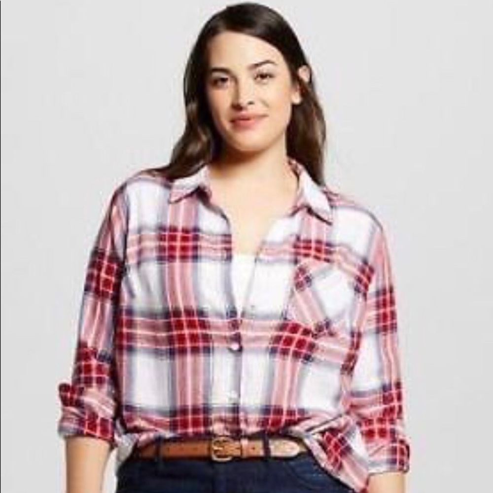 Ava and Viv Flannel Button Down